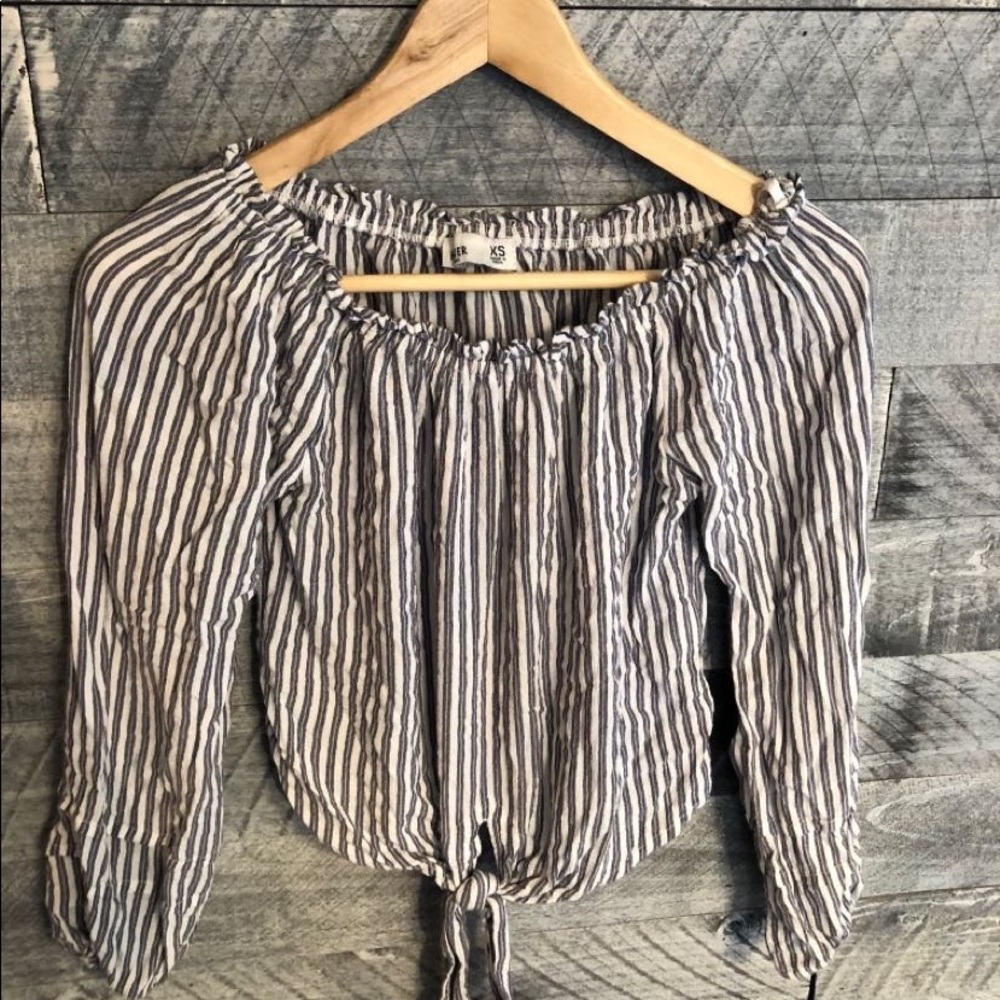 off the shoulder shirt